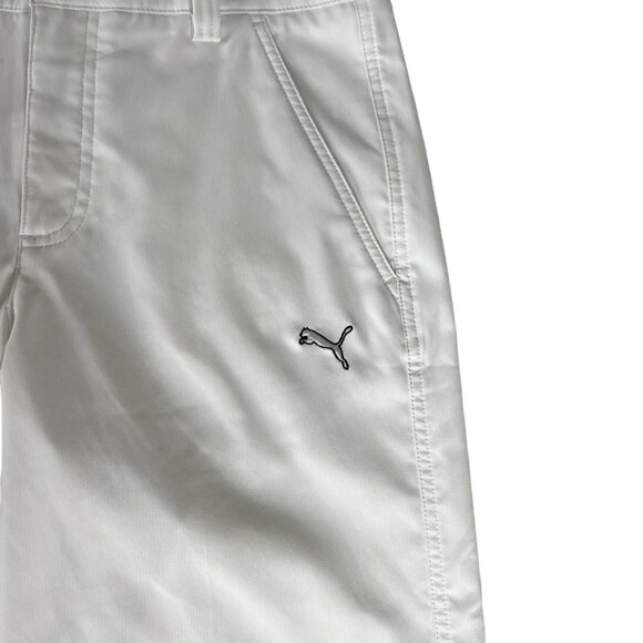 Puma Golf Bermuda Shorts Womens Size W28 White Zip Front Lightweight Pockets - Picture 3 of 13